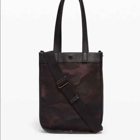 lululemon athletica Handbags - NWT Lululemon Black Camo Now And Always Mini Tote